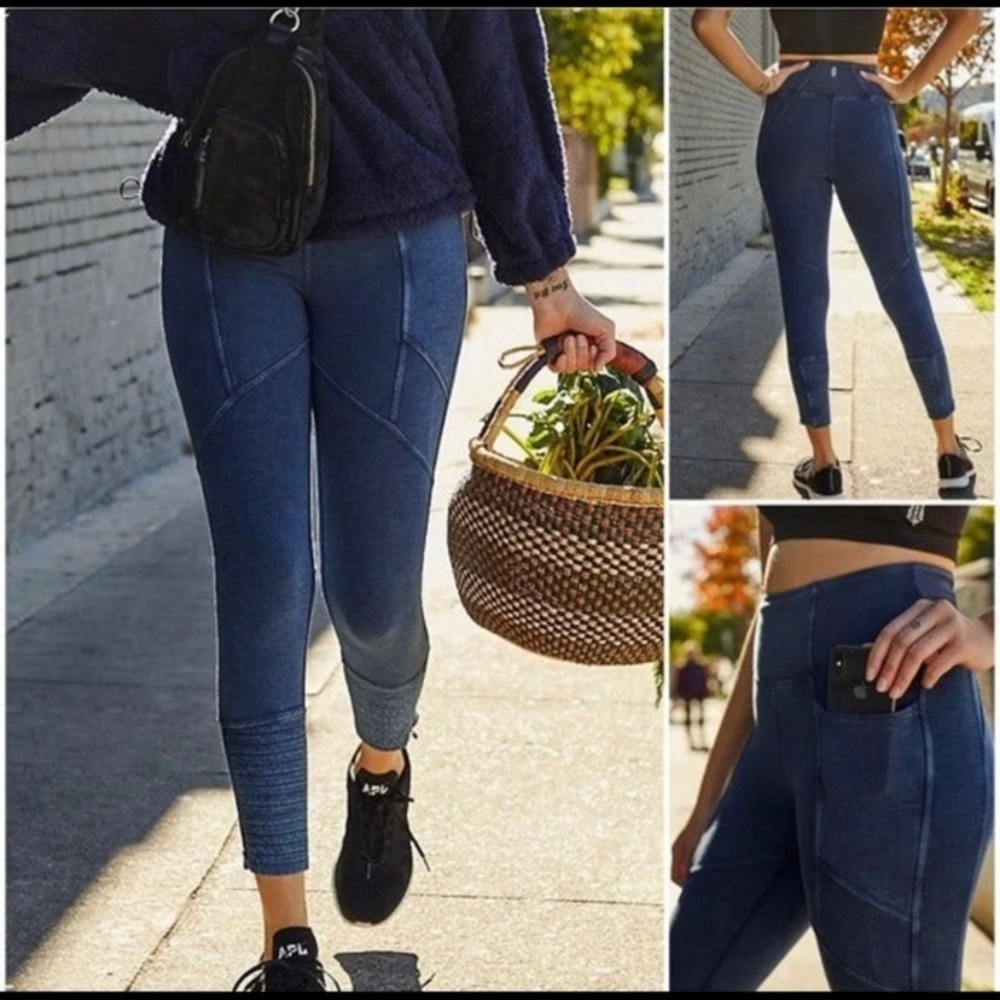 NWT Free People Get on It Legging Navy Sm/4-6